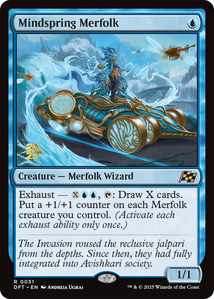 Mindspring Merfolk [Aetherdrift Prerelease Promos] - Destination Retro
