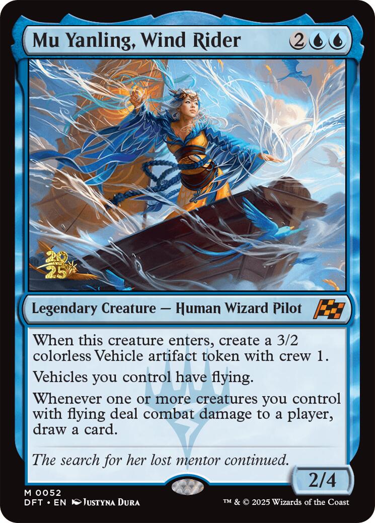 Mu Yanling, Wind Rider [Aetherdrift Prerelease Promos] - Destination Retro
