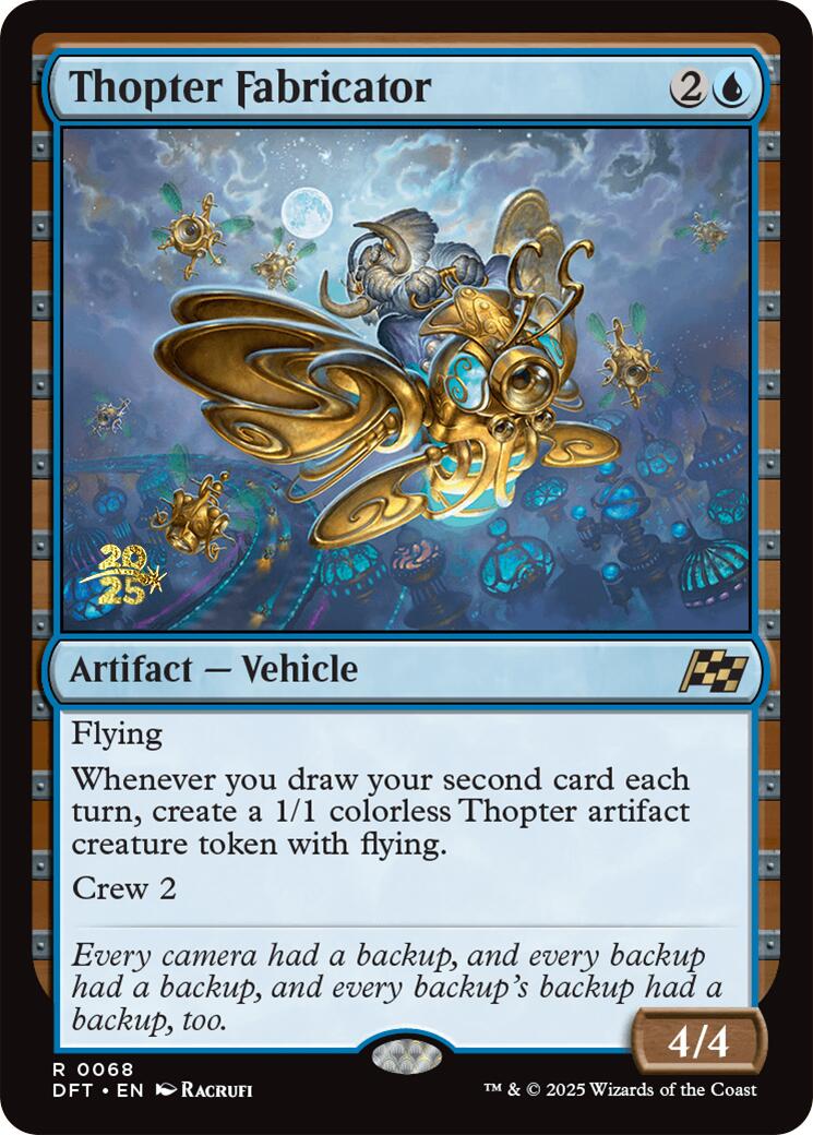 Thopter Fabricator [Aetherdrift Prerelease Promos] - Destination Retro