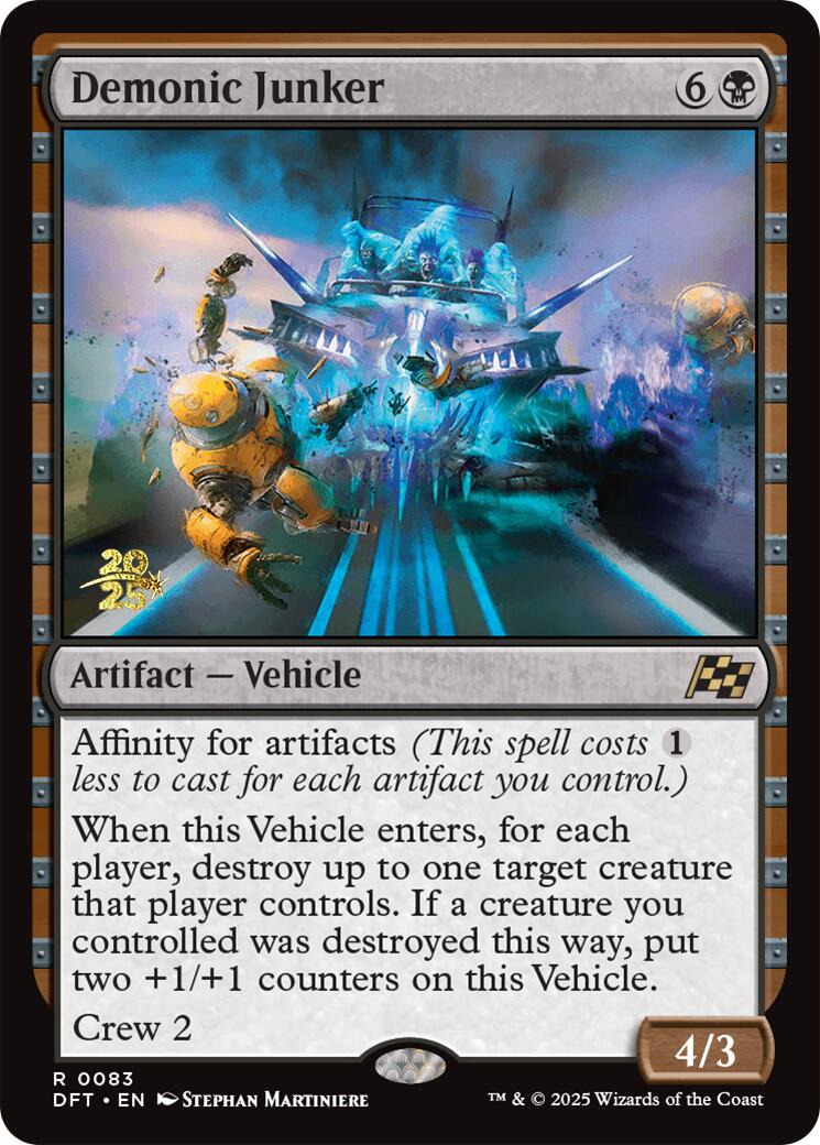 Demonic Junker [Aetherdrift Prerelease Promos] - Destination Retro