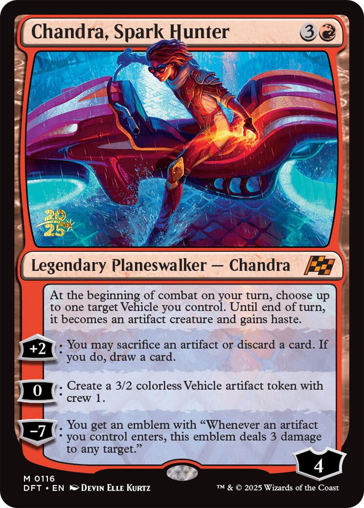 Chandra, Spark Hunter [Aetherdrift Prerelease Promos] - Destination Retro