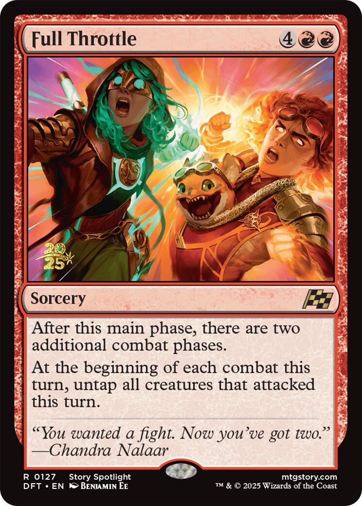 Full Throttle [Aetherdrift Prerelease Promos] - Destination Retro