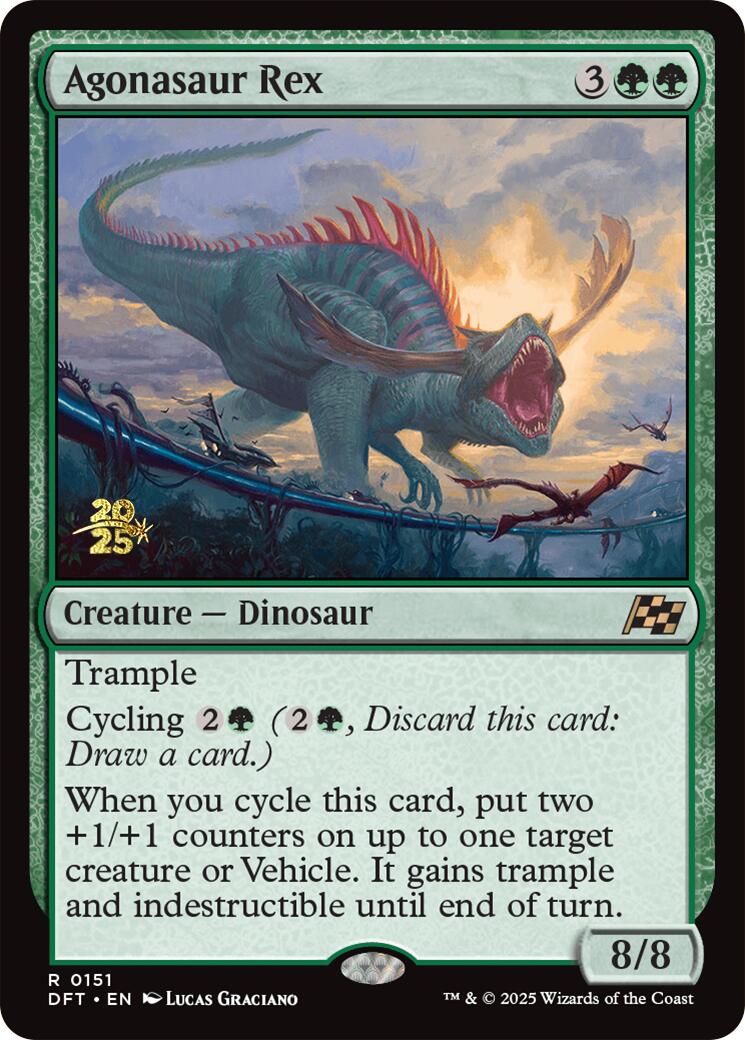 Agonasaur Rex [Aetherdrift Prerelease Promos] - Destination Retro