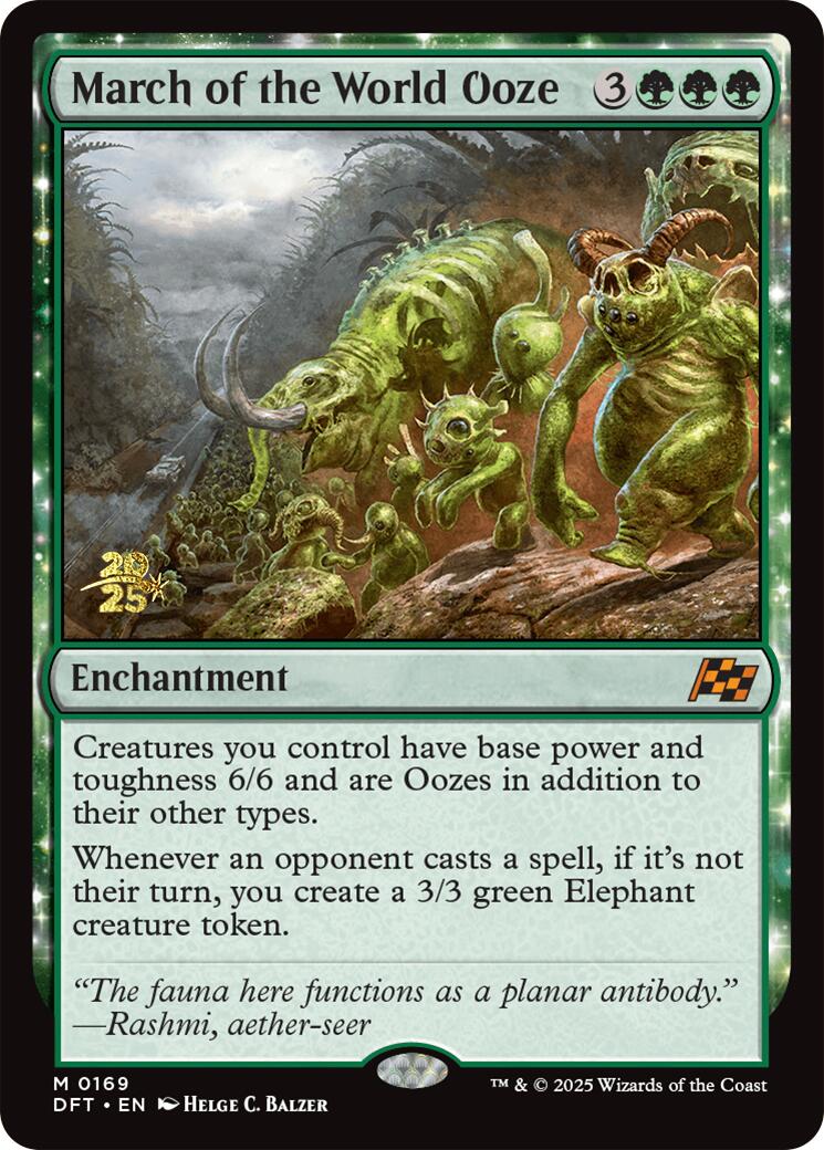 March of the World Ooze [Aetherdrift Prerelease Promos] - Destination Retro