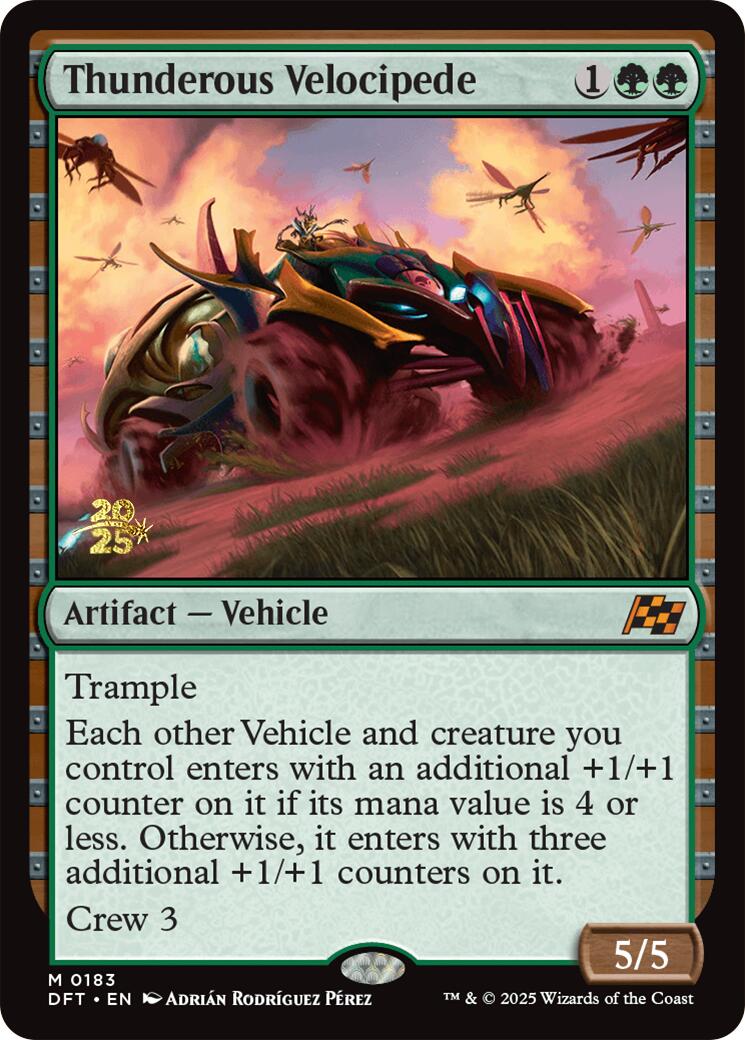 Thunderous Velocipede [Aetherdrift Prerelease Promos] - Destination Retro
