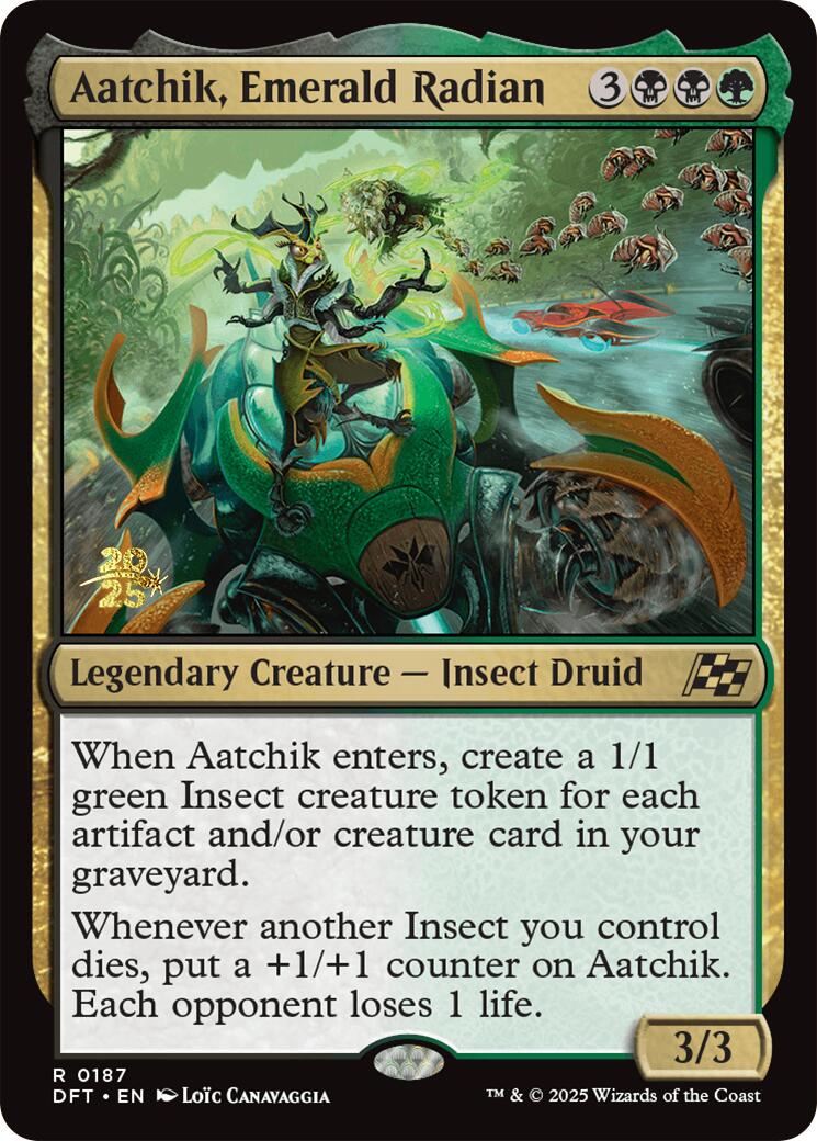 Aatchik, Emerald Radian [Aetherdrift Prerelease Promos] - Destination Retro