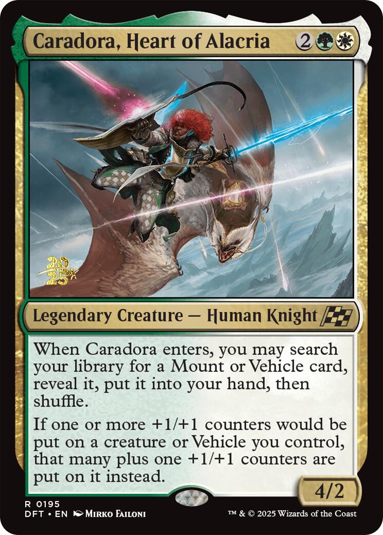 Caradora, Heart of Alacria [Aetherdrift Prerelease Promos] - Destination Retro