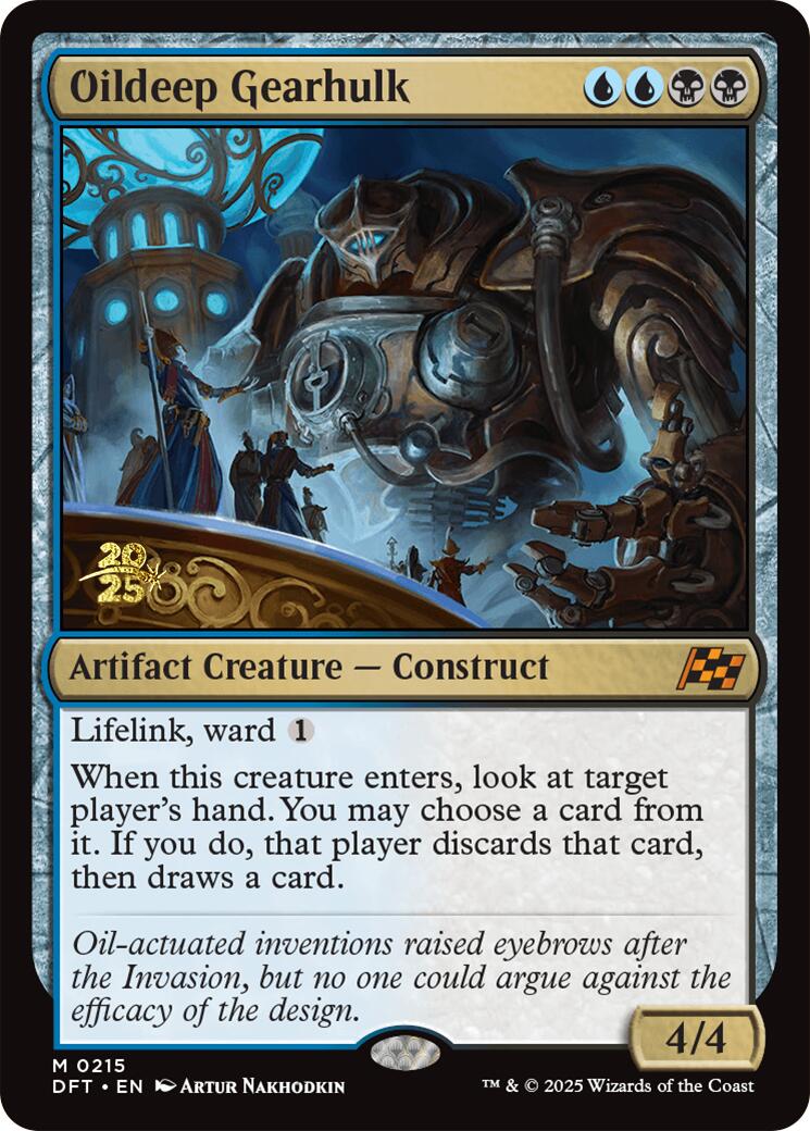 Oildeep Gearhulk [Aetherdrift Prerelease Promos] - Destination Retro