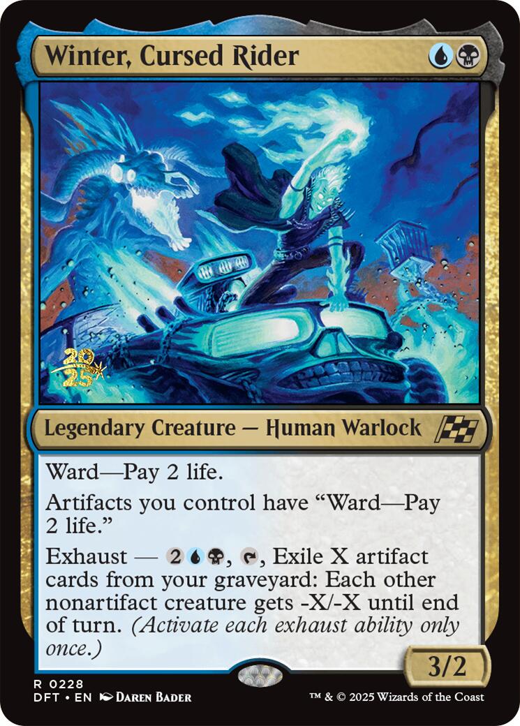 Winter, Cursed Rider [Aetherdrift Prerelease Promos] - Destination Retro