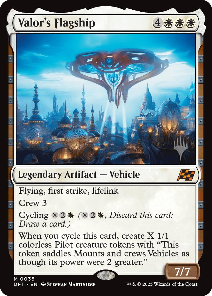 Valor's Flagship (Promo Pack) [Aetherdrift Promos] - Destination Retro
