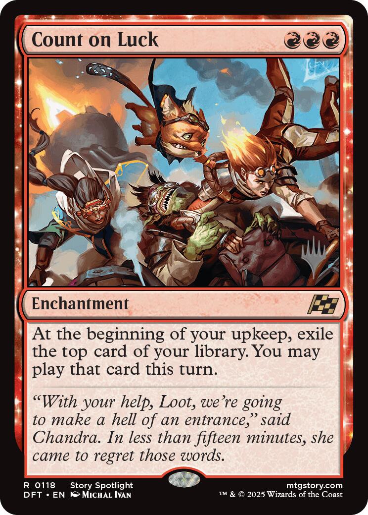Count on Luck (Promo Pack) [Aetherdrift Promos] - Destination Retro