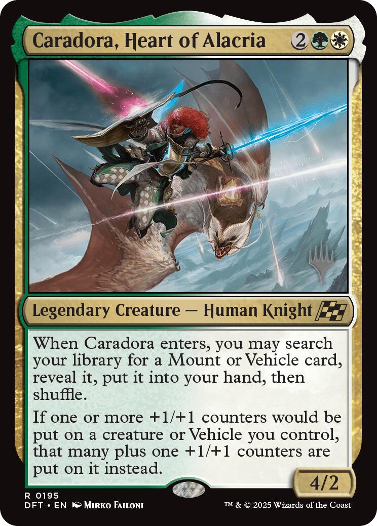 Caradora, Heart of Alacria (Promo Pack) [Aetherdrift Promos] - Destination Retro