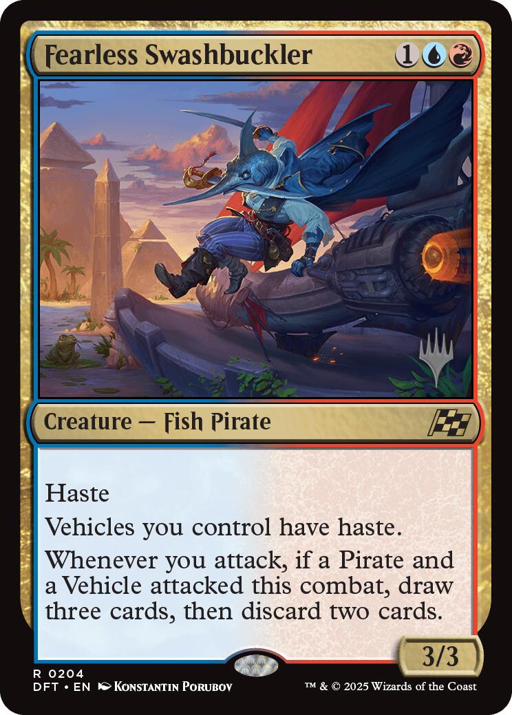 Fearless Swashbuckler (Promo Pack) [Aetherdrift Promos] - Destination Retro