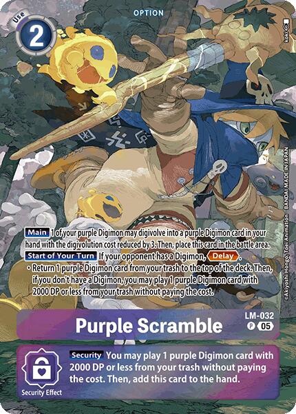 Purple Scramble [LM-032] (Alternate Art) [Starter Deck: Protector of Light] - Destination Retro
