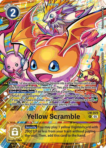 Yellow Scramble [LM-029] (Alternate Art) [Starter Deck: Hero of Hope] - Destination Retro