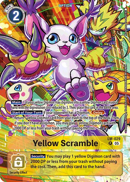 Yellow Scramble [LM-029] (Alternate Art) [Starter Deck: Protector of Light] - Destination Retro
