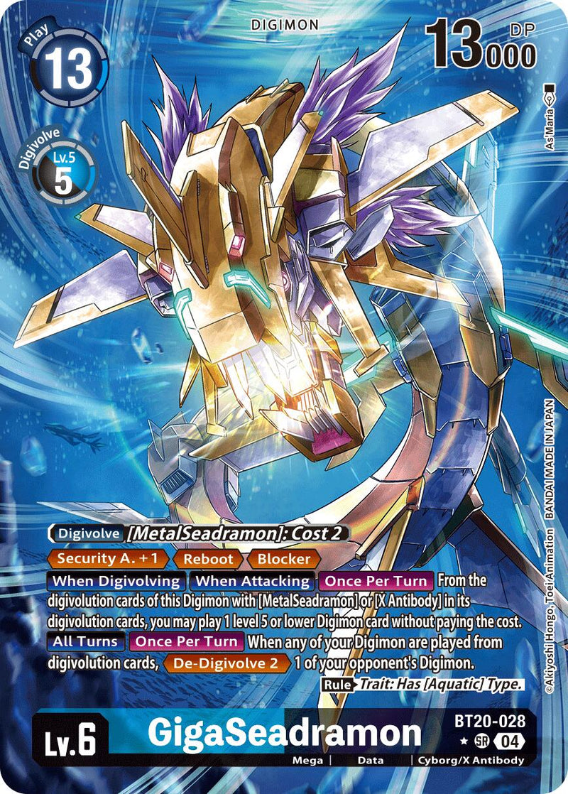GigaSeadramon [BT20-028] (Alternate Art) [Release Special Booster Ver.2.5] - Destination Retro