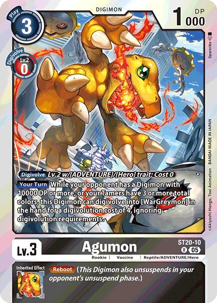 Agumon [ST20-10] [Starter Deck: Protector of Light] - Destination Retro