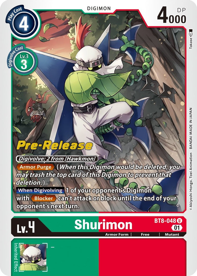 Shurimon [BT8-048] [New Awakening Pre-Release Cards] - Destination Retro