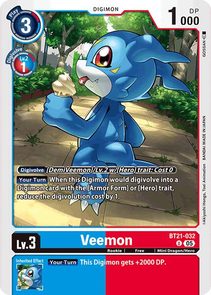Veemon [BT21-032] [World Convergence] - Destination Retro