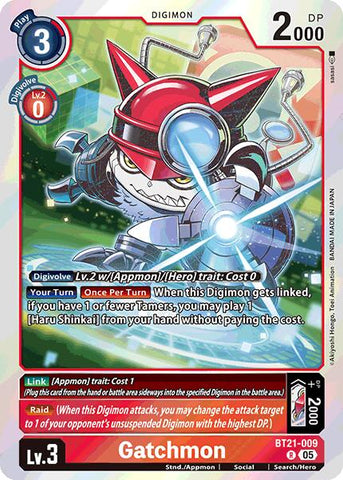 Gatchmon [BT21-009] [World Convergence] - Destination Retro