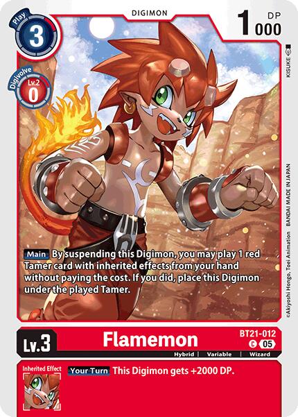Flamemon [BT21-012] [World Convergence] - Destination Retro
