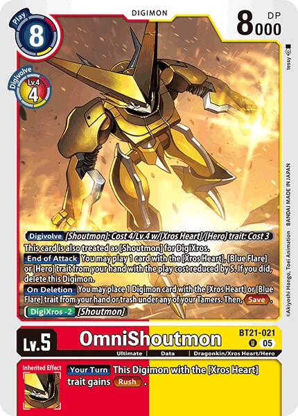 OmniShoutmon [BT21-021] [World Convergence] - Destination Retro