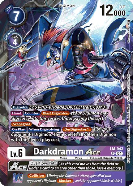 Darkdramon ACE [LM-043] (Limited Card Pack) [World Convergence] - Destination Retro