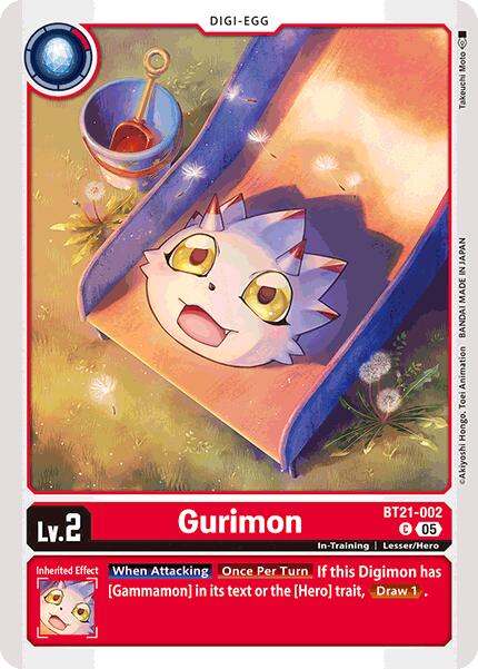 Gurimon [BT21-002] [World Convergence] - Destination Retro