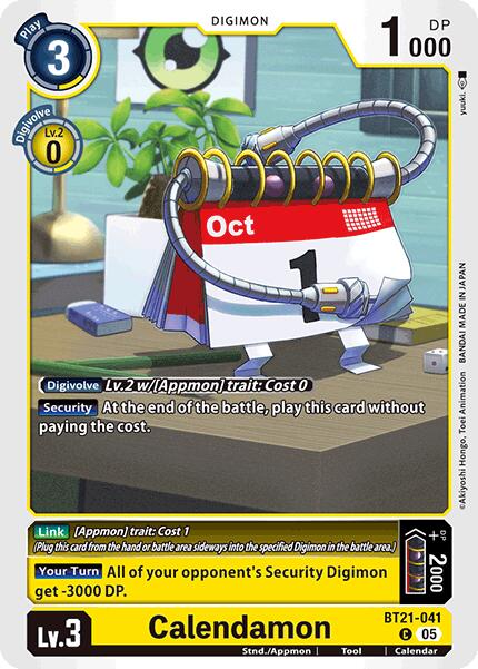 Calendamon [BT21-041] [World Convergence] - Destination Retro