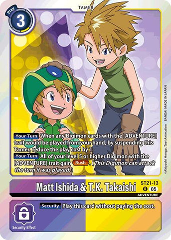 Matt Ishida & T.K. Takaishi [ST21-13] [Starter Deck: Hero of Hope] - Destination Retro