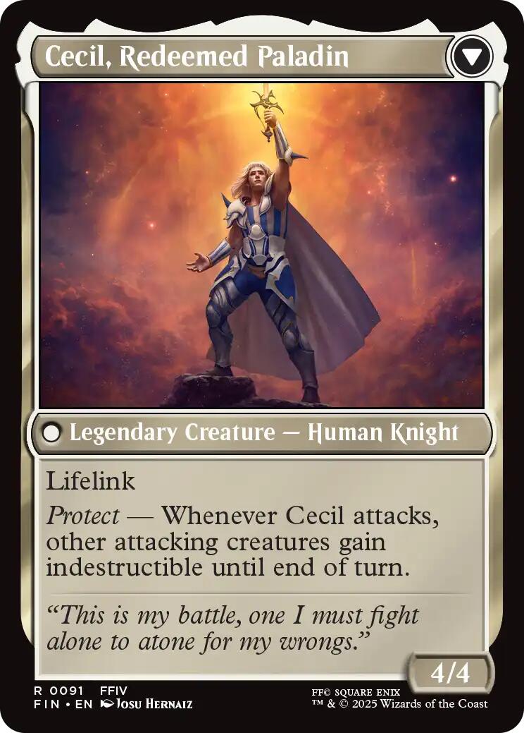 Cecil, Dark Knight // Cecil, Redeemed Paladin [FINAL FANTASY] - Destination Retro