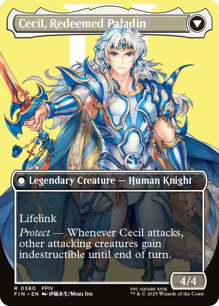 Cecil, Dark Knight // Cecil, Redeemed Paladin (Borderless) [FINAL FANTASY] - Destination Retro
