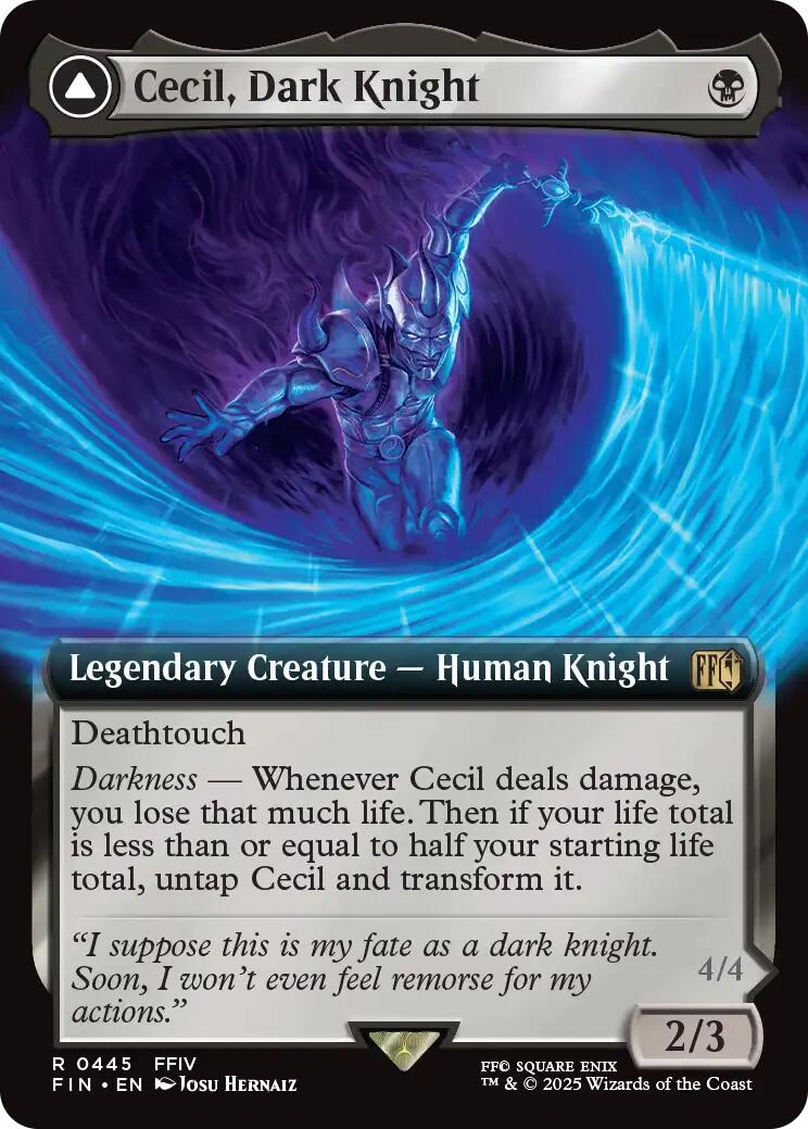 Cecil, Dark Knight // Cecil, Redeemed Paladin (Extended Art) [FINAL FANTASY] - Destination Retro