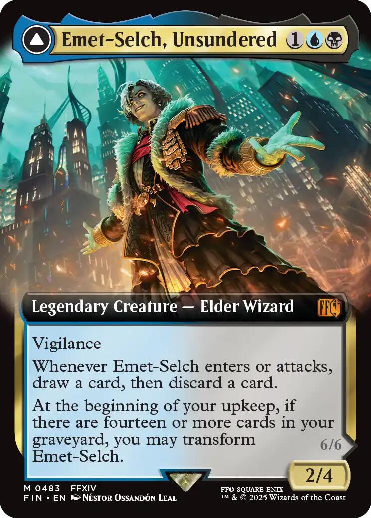 Emet-Selch, Unsundered // Hades, Sorcerer of Eld (Extended Art) [FINAL FANTASY] - Destination Retro