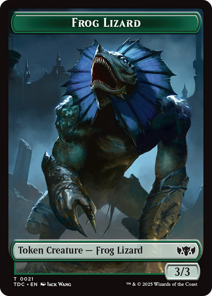 Frog Lizard // Dragon (0014) Double-Sided Token [Tarkir: Dragonstorm Commander Tokens] - Destination Retro