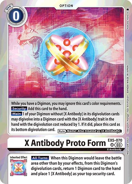 X Antibody Proto Form [EX5-070] (Special Event Pack 2025) [Animal Colosseum Promos] - Destination Retro