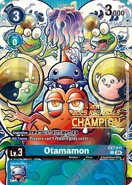 Otamamon [EX7-015] (2025 Regionals Champion) [Digimon LIBERATOR Promos] - Destination Retro