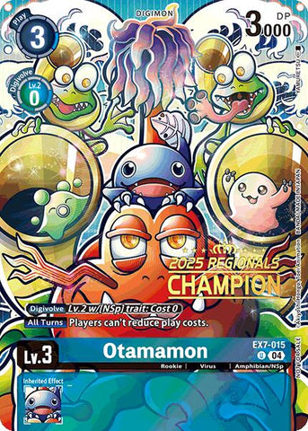 Otamamon [EX7-015] (2025 Regionals Champion) [Digimon LIBERATOR Promos] - Destination Retro