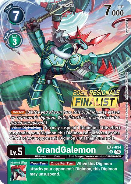 GrandGalemon [EX7-034] (2025 Regionals Finalist) [Digimon LIBERATOR Promos] - Destination Retro