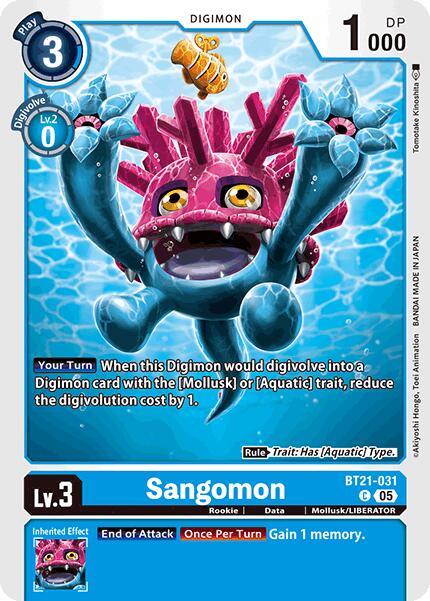 Sangomon [BT21-031] [World Convergence] - Destination Retro
