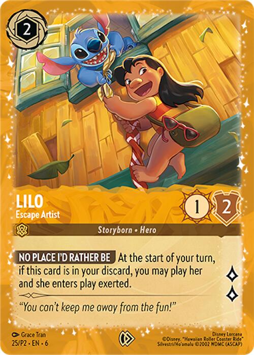 Lilo - Escape Artist (25) [Promo Cards] - Destination Retro