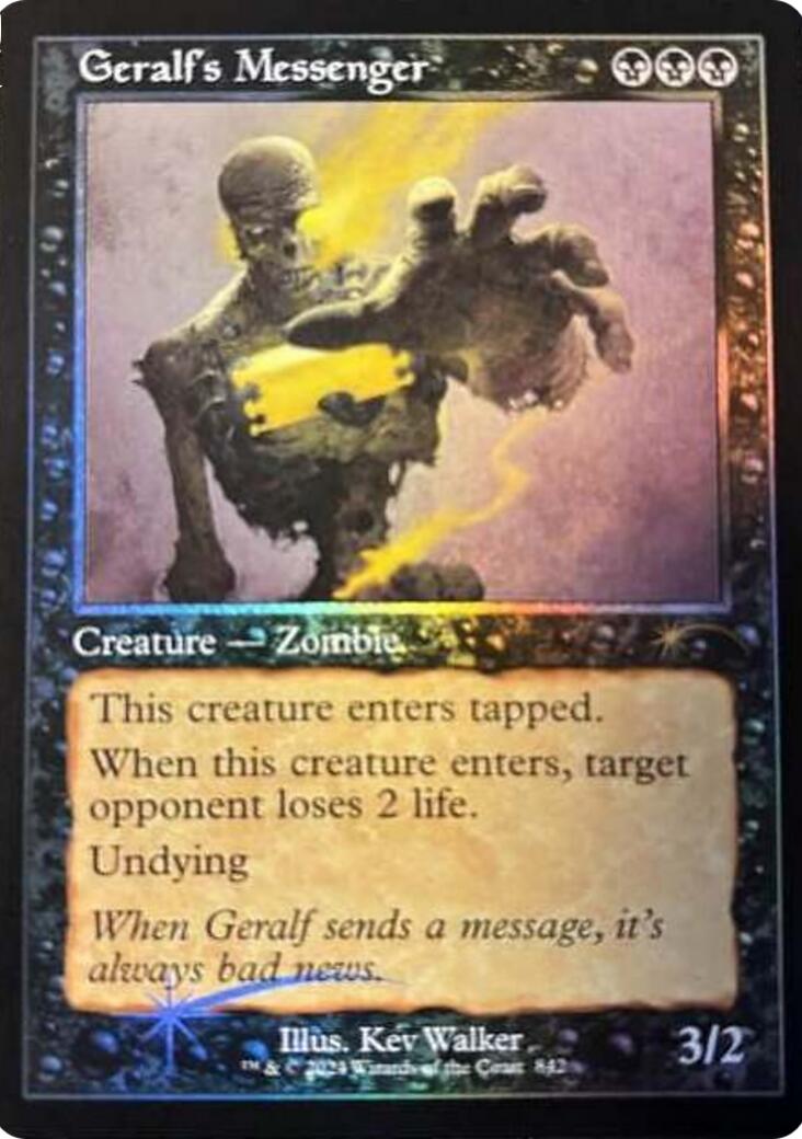 Geralf's Messenger (842) (Retro Frame) [Secret Lair Drop Series] - Destination Retro