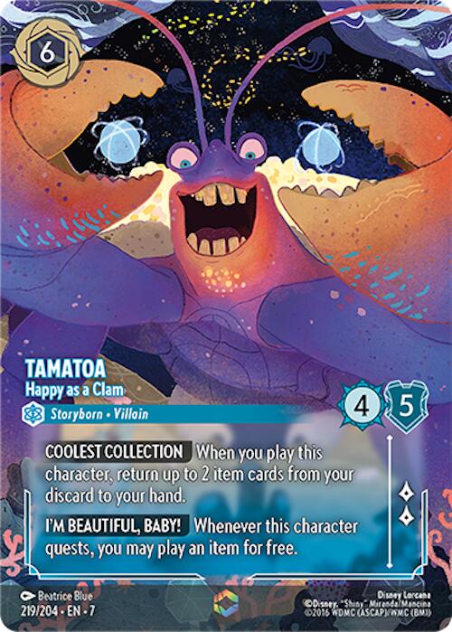 Tamatoa - Happy as a Clam (Enchanted) (219/204) [Archazia's Island] - Destination Retro