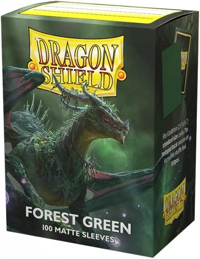 Dragon Shield Matte Sleeve - Forest Green 100ct