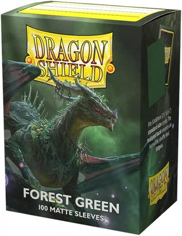 Dragon Shield Matte Sleeve - Forest Green 100ct - Destination Retro