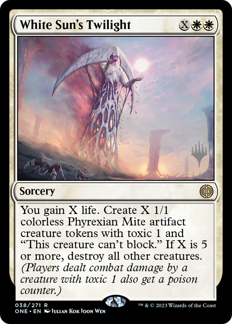 White Sun's Twilight (Promo Pack) [Phyrexia: All Will Be One Promos] - Destination Retro
