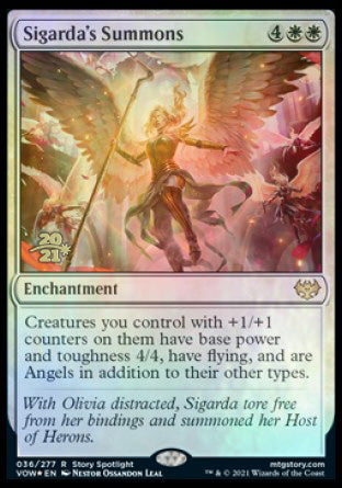 Sigarda's Summons [Innistrad: Crimson Vow Prerelease Promos] - Destination Retro