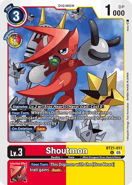 Shoutmon [BT21-011] [World Convergence] - Destination Retro
