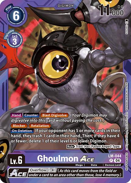 Ghoulmon ACE [LM-044] (Limited Card Pack) [World Convergence] - Destination Retro